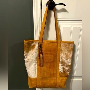Canoe brand cowhide tote